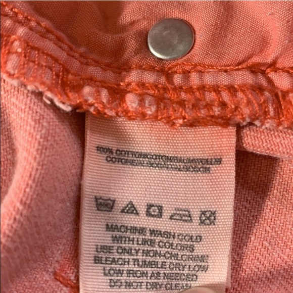 Free People Distressed Peach Cutoff Shorts size 24 - Picture 8 of 10